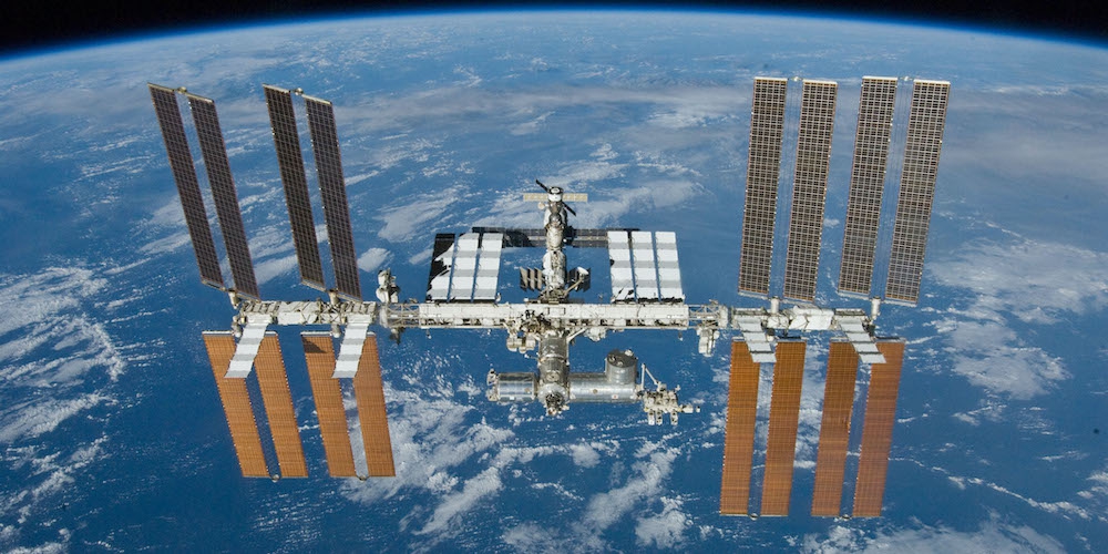 Het internationale ruimtestation ISS.