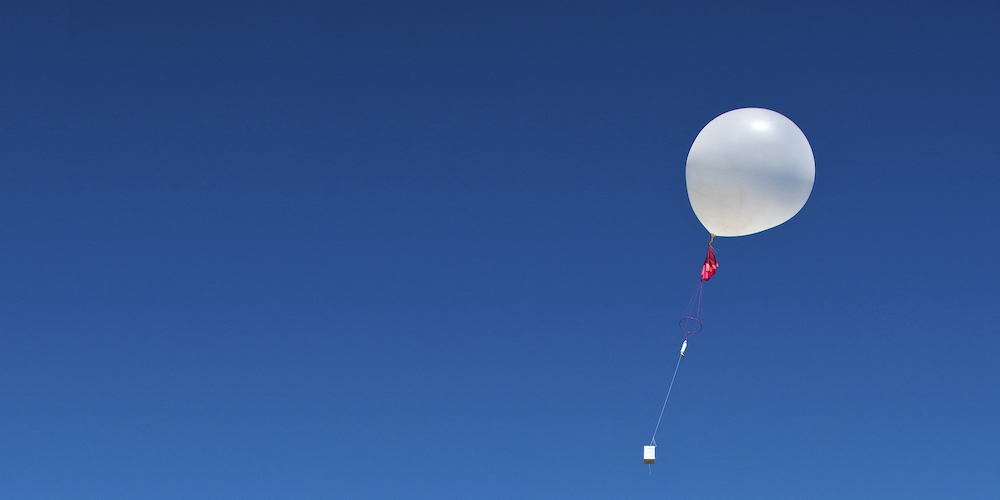 Een weerballon.