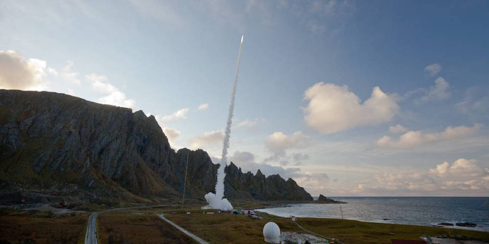 Een lancering vanop de Andoya Rocket Range.