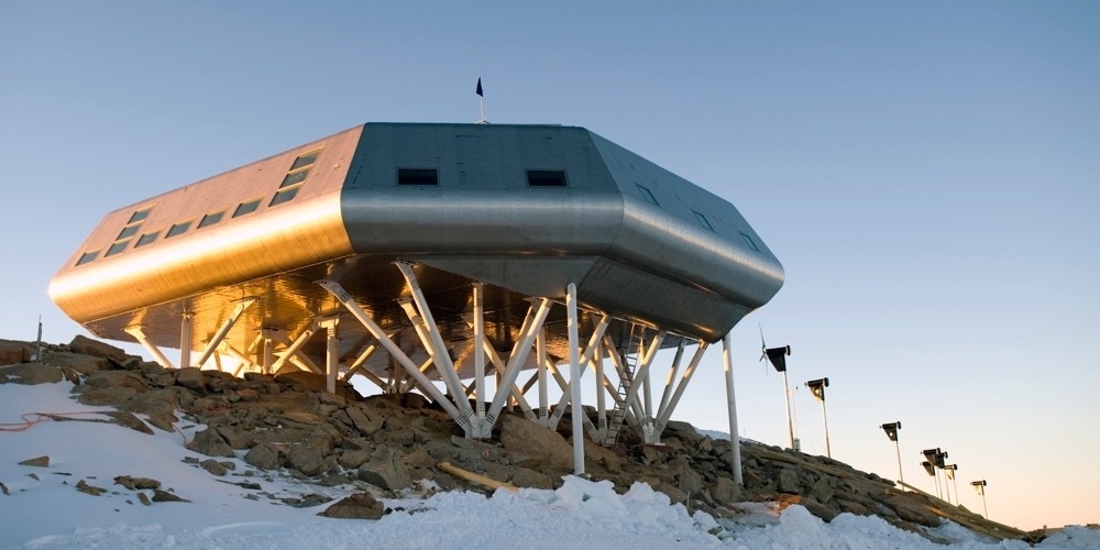 De Belgische Prinses Elisabethbasis op Antarctica