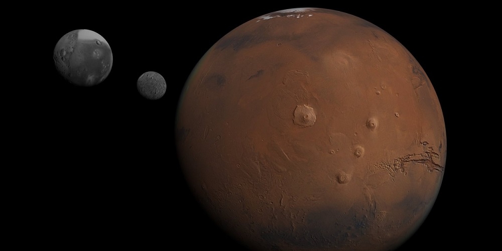 Mars en zijn maantjes