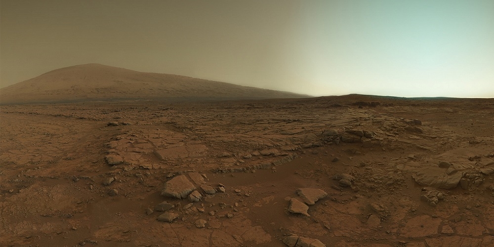 Het oppervlak van de planeet Mars