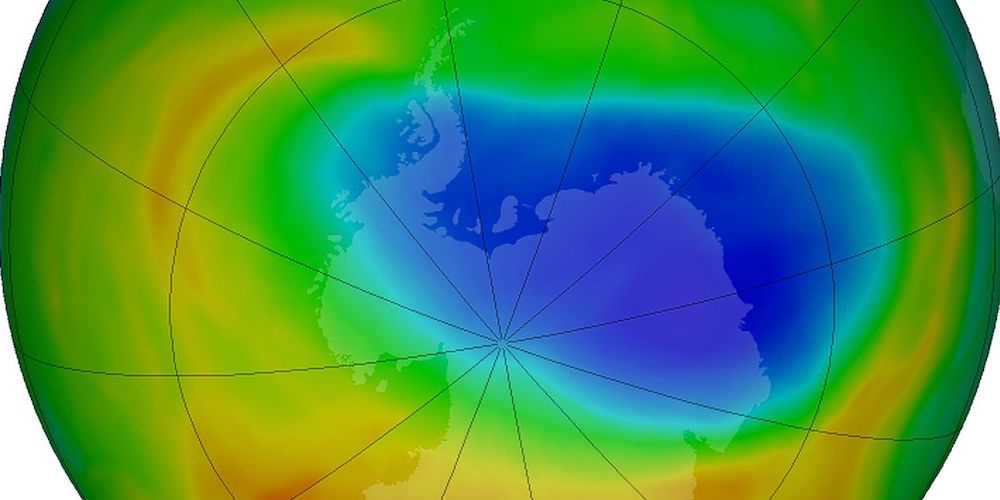 Het gat in de ozonlaag. 