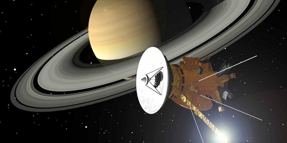 Artistieke impressie van de Cassini ruimtesonde