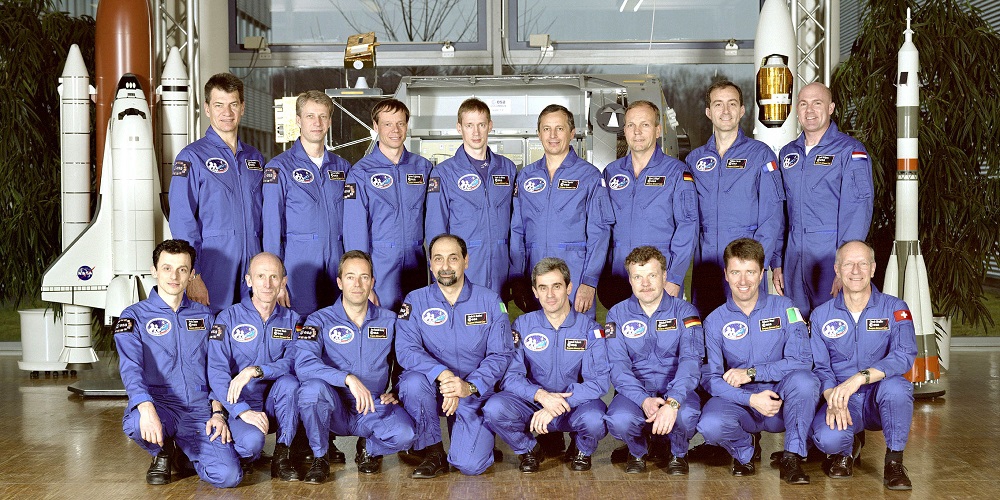 Het Europese astronautenkorps. 
