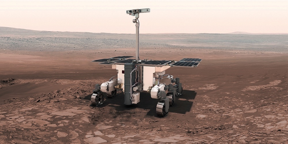 Artistieke impressie van de ExoMars rover