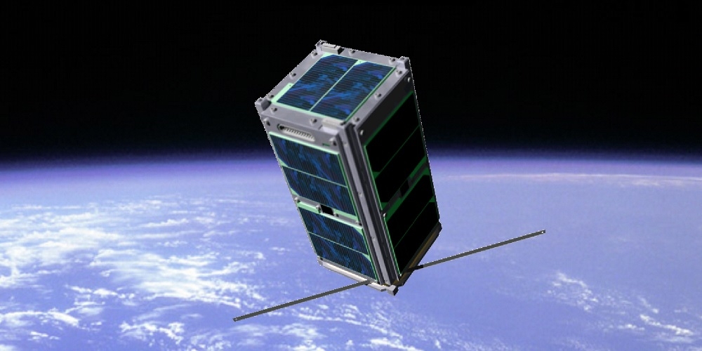 Artistieke impressie van één van de QB50 CubeSats