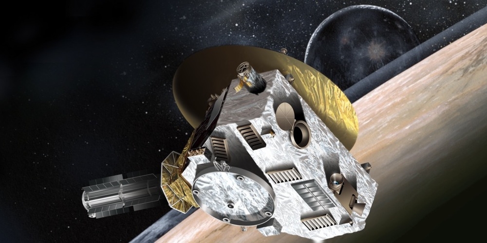 Artistieke impressie van de New Horizons ruimtesonde